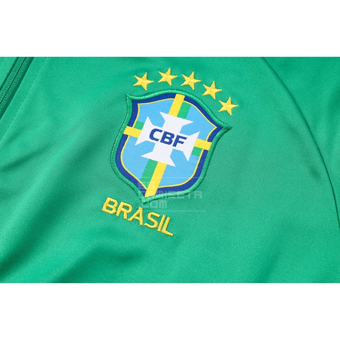 Chandal de Chaqueta del Brasil 23-24 Verde - Haga un click en la imagen para cerrar